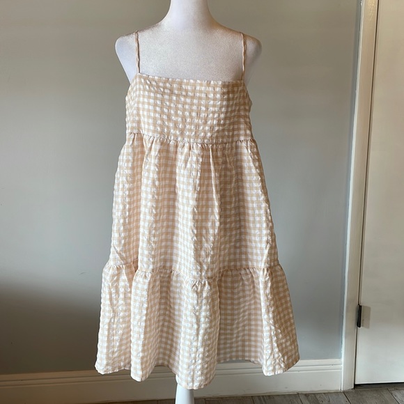 Petal & Pup Dresses & Skirts - [petal + pup] Cream/White Gingham Dress - Size 10
